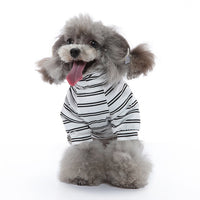 HKM-2852669 Striped Thin Pajamas for Dogs - Casual Summer Pet Clothing in Multiple Sizes