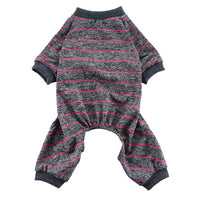 HKM-2852669 Striped Thin Pajamas for Dogs - Casual Summer Pet Clothing in Multiple Sizes