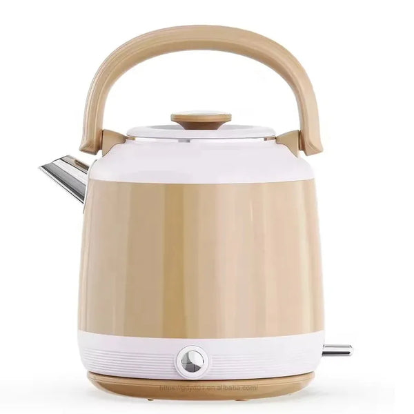 HKM-285267 1.8L Double Layer Electric Kettle with LED Indicator - 304 Stainless Steel Inner Pot Water Boiler