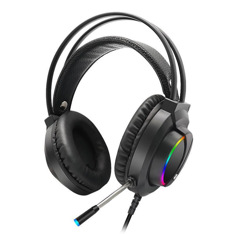 HKM-285331 7.1 RGB Surround Sound Gaming Headset with USB Connection and Microphone