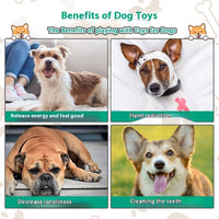 HKM-2854461 Plush Big Dog Interactive Toy with Sound and Bite-resistant Features - Green, 14cm
