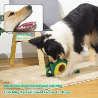 HKM-2854461 Plush Big Dog Interactive Toy with Sound and Bite-resistant Features - Green, 14cm