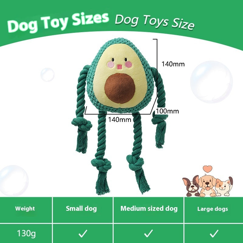HKM-2854461 Plush Big Dog Interactive Toy with Sound and Bite-resistant Features - Green, 14cm