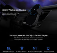 HKM-285523 20W Wireless Car Charger with USB-C Input for Efficient Power Delivery