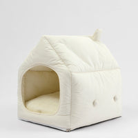 HKM-2855485 Cozy Winter Kennel for Cats - Detachable Folding Pet Mat, 52x45x54 cm