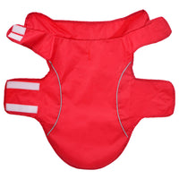 HKM-2856381 Reflective Dog Raincoat - Waterproof Polyester, Yellow/Red, Size S, Comfortable Fit