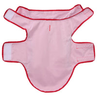 HKM-2856381 Reflective Dog Raincoat - Waterproof Polyester, Yellow/Red, Size S, Comfortable Fit