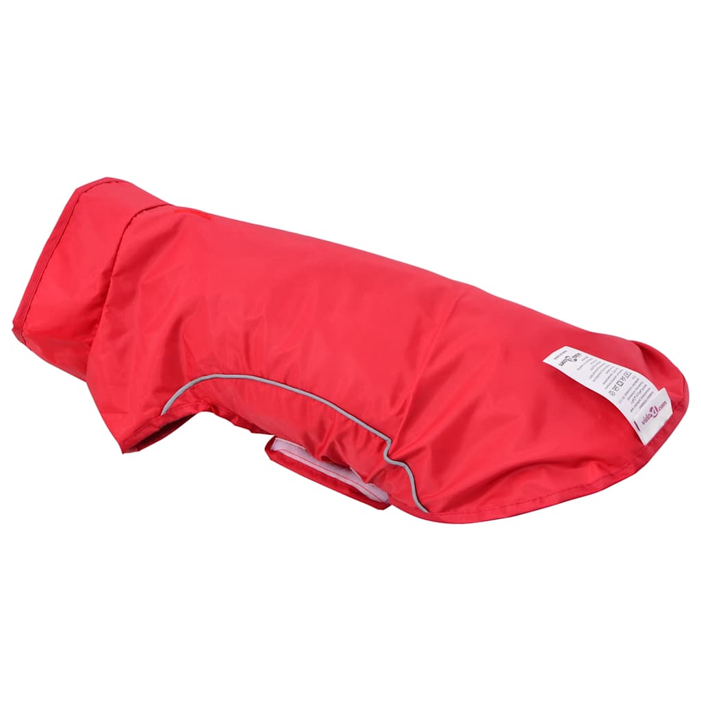 HKM-2856381 Reflective Dog Raincoat - Waterproof Polyester, Yellow/Red, Size S, Comfortable Fit