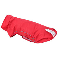 HKM-2856381 Reflective Dog Raincoat - Waterproof Polyester, Yellow/Red, Size S, Comfortable Fit