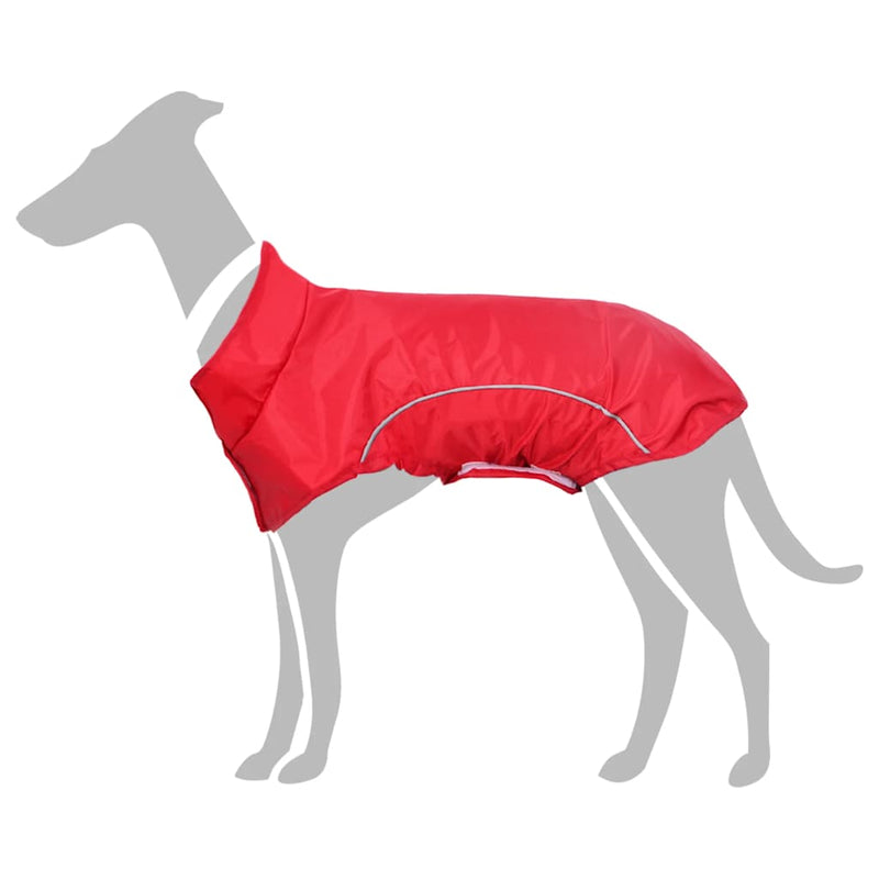 HKM-2856381 Reflective Dog Raincoat - Waterproof Polyester, Yellow/Red, Size S, Comfortable Fit