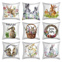 HKM-285715 Plush Cartoon Pillowcase for Bedroom, Sofa, and Car - 45cmx45cm Polyester Design