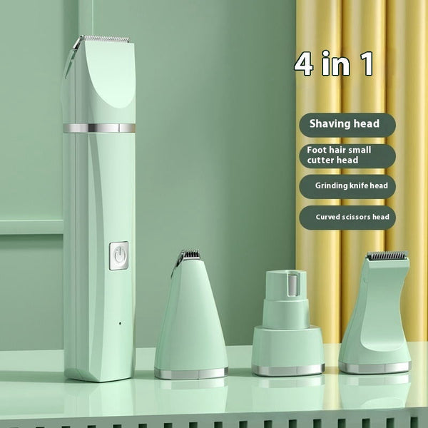 HKM-2857405 Four-in-One Mute Rechargeable Lady Shaver for Body and Foot Hair Removal