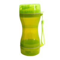 HKM-2857661 Pet Dual-Use Water and Food Cup - 330ml Water, 280ml Food Capacity, Safe PP Material