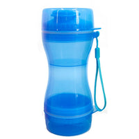 HKM-2857661 Pet Dual-Use Water and Food Cup - 330ml Water, 280ml Food Capacity, Safe PP Material