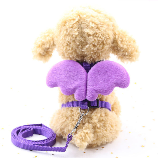 HKM-2861373 Cute Angel-Themed Nylon Dog Leashes in Various Colors and Sizes