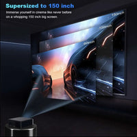 HKM-286163 1080P 3D Home Cinema Projector with Auto Focus, Auto Keystone, and Wi-Fi Connectivity