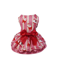HKM-2862141 Holiday-Themed Pet Dress with Santa, Deer, and Christmas Tree Designs in Various Sizes