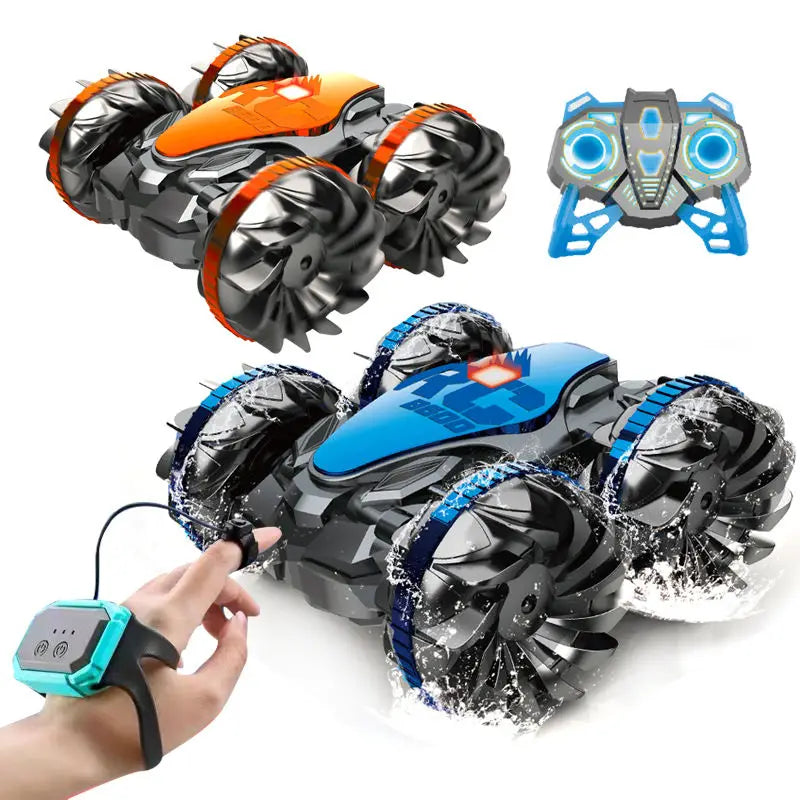 HKM-286227 Amphibious Remote Control Gesture Sensing Stunt Car for Kids – 2.4G Radio Control Toy