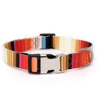 HKM-2863549 Ethnic Style Striped Dog Collar - Polyester Cotton in Various Patterns and Sizes