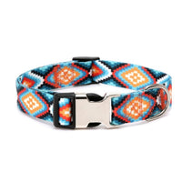 HKM-2863549 Ethnic Style Striped Dog Collar - Polyester Cotton in Various Patterns and Sizes
