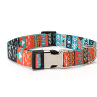 HKM-2863549 Ethnic Style Striped Dog Collar - Polyester Cotton in Various Patterns and Sizes