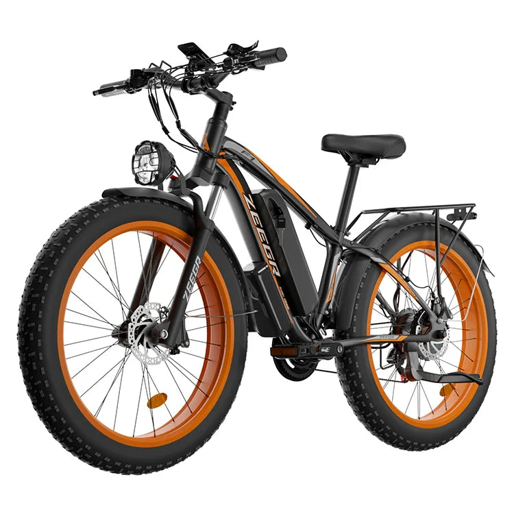 HKM-286355 Dual Motor 2000W Electric Fat Bike with 26-Inch Wheels and Hydraulic Disc Brakes