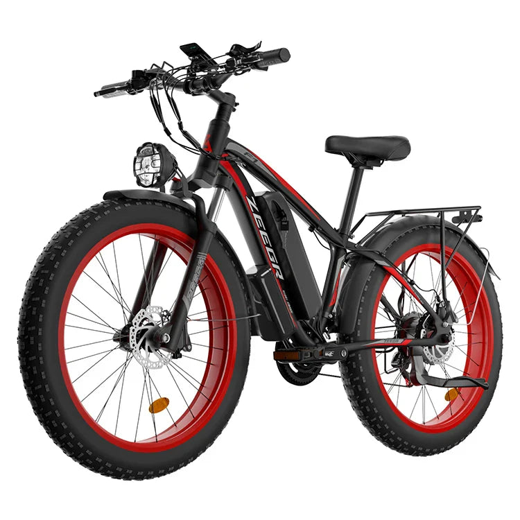HKM-286355 Dual Motor 2000W Electric Fat Bike with 26-Inch Wheels and Hydraulic Disc Brakes