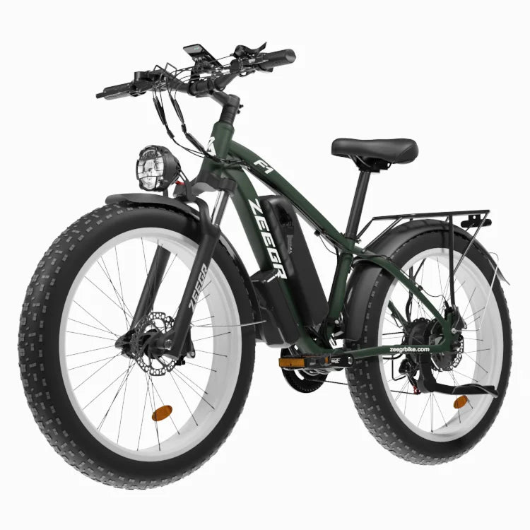 HKM-286355 Dual Motor 2000W Electric Fat Bike with 26-Inch Wheels and Hydraulic Disc Brakes