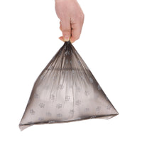 HKM-2863805 Pet Waste Garbage Bags with Footprint Design - 15 Count Roll, Random Colors, Flat Mouth, Made from PP
