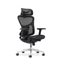 HKM-286419 Ergonomic Mesh Executive Office Chair with Footrest, Rotating Fabric Swivel and Gas Lift