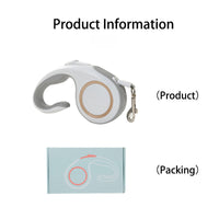HKM-2864829 Automatic Retractable Dog Leash 5M with Ergonomic Handle and Anti-Slip Locking Button for Safe Pet Control