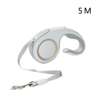 HKM-2864829 Automatic Retractable Dog Leash 5M with Ergonomic Handle and Anti-Slip Locking Button for Safe Pet Control