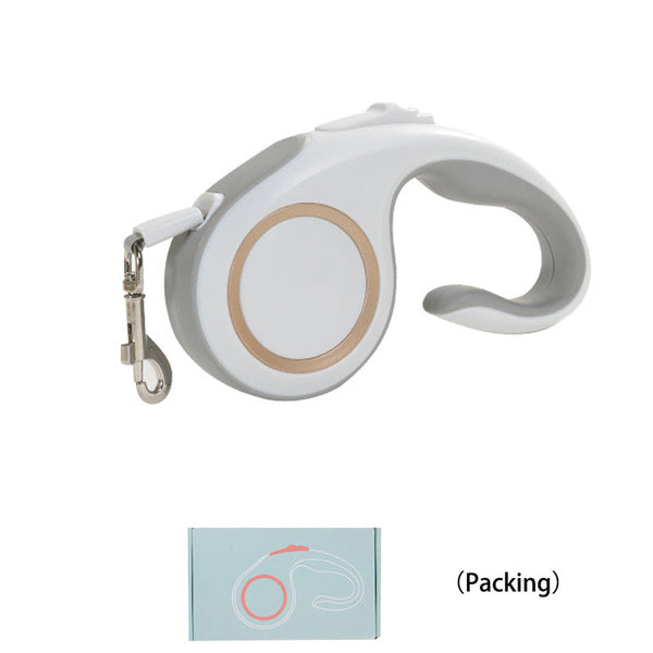 HKM-2864829 Automatic Retractable Dog Leash 5M with Ergonomic Handle and Anti-Slip Locking Button for Safe Pet Control