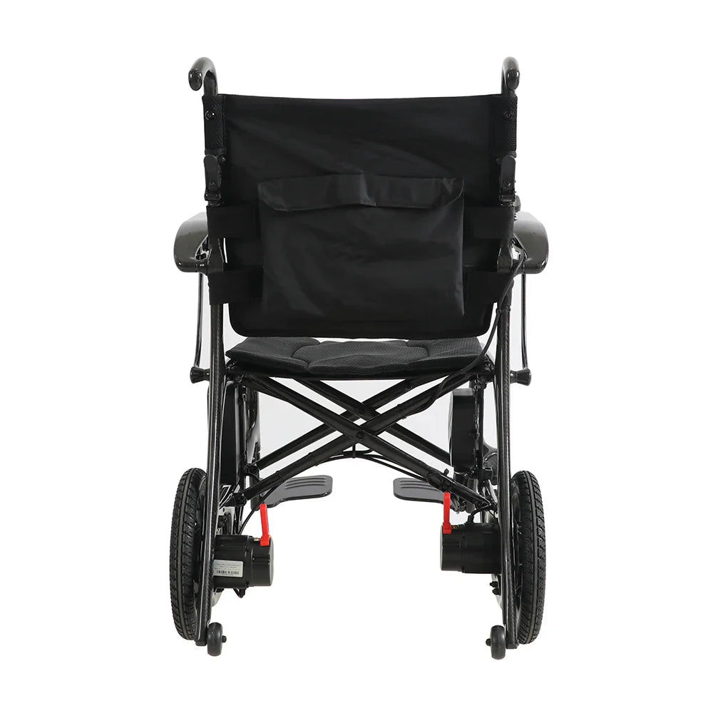 HKM-286675 Lightweight Black Electric Wheelchair for Rehabilitation and Physical Therapy