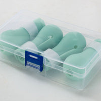 HKM-286675 Silicone Cat Washing Gloves - Anti-Scratch Paw Covers in Green, 4 Pack