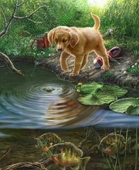 HKM-286803 Custom Digital Oil Painting on Linen - Modern Character Artwork, Frameless Design