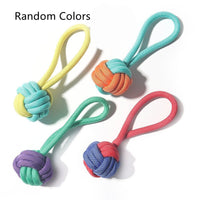 HKM-2868157 Pet Cotton Rope Knot Toy - Bite Resistant Teething Solution for Dogs