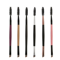 HKM-286867 Double-Head Professional Makeup Brush Set with Corrugated Silk Nylon Wool and Portable Plastic Handle