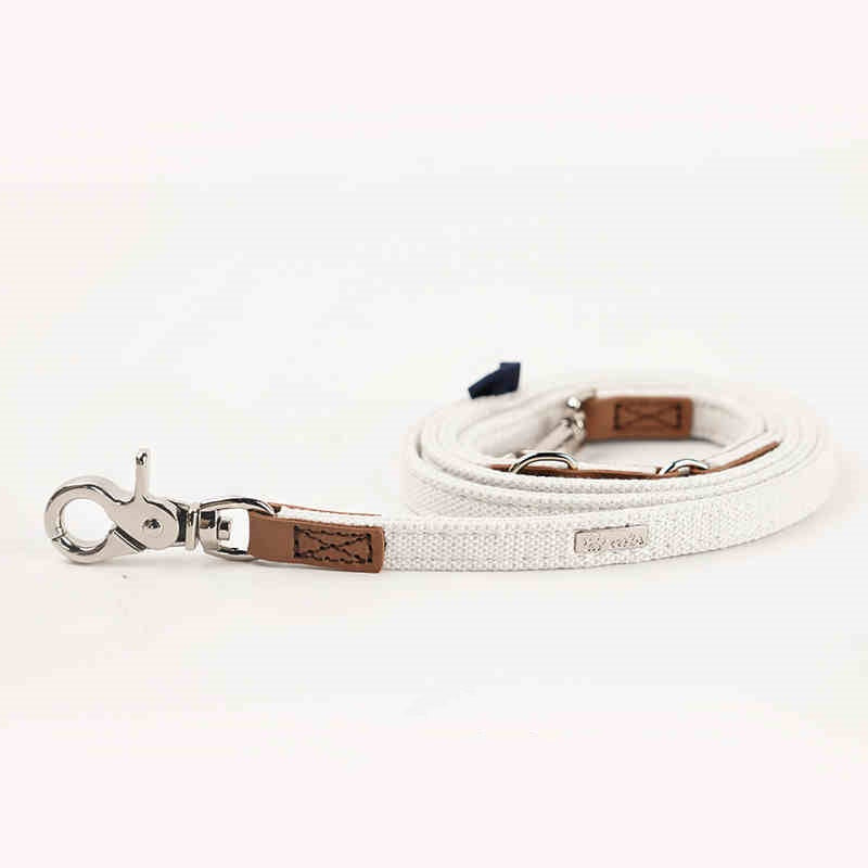 HKM-2868797 Cute Bow Collar and Rope Set for Dogs - Durable Cloth Material