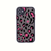 HKM-287059 Leopard Print Personalized TPU Mobile Phone Case for Various iPhone Models