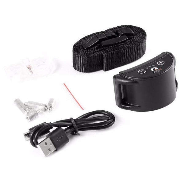 HKM-287123 Anti-Barking Collar for Small and Medium Dogs - Adjustable ABS Design in Black