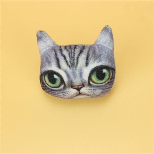 HKM-287123 Cute Cartoon Animal Plush Pin Badge Brooch for Clothing and Luggage Accessories
