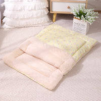 HKM-2871357 Cozy Multi-Season Pet Sleeping Bag with Detachable Mat and Foldable Design for Cats and Dogs