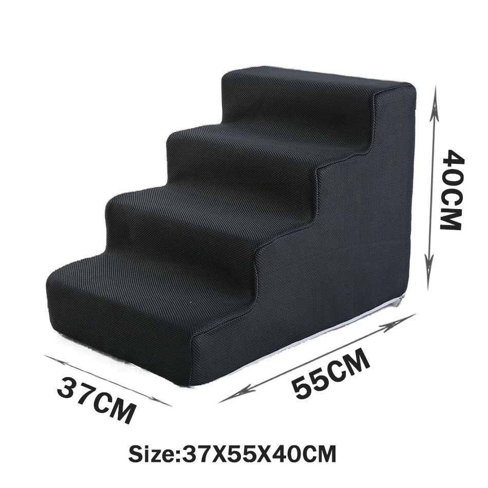 HKM-2871485 Folding Pet Steps with Non-Slip Design for Cats and Dogs - Multiple Colors Available