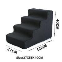 HKM-2871485 Folding Pet Steps with Non-Slip Design for Cats and Dogs - Multiple Colors Available