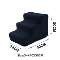 HKM-2871485 Folding Pet Steps with Non-Slip Design for Cats and Dogs - Multiple Colors Available
