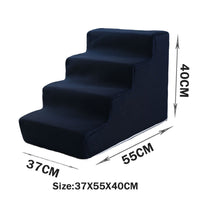 HKM-2871485 Folding Pet Steps with Non-Slip Design for Cats and Dogs - Multiple Colors Available