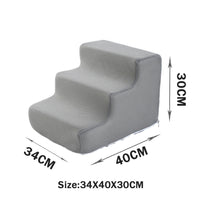 HKM-2871485 Folding Pet Steps with Non-Slip Design for Cats and Dogs - Multiple Colors Available