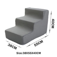 HKM-2871485 Folding Pet Steps with Non-Slip Design for Cats and Dogs - Multiple Colors Available