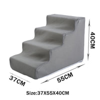 HKM-2871485 Folding Pet Steps with Non-Slip Design for Cats and Dogs - Multiple Colors Available